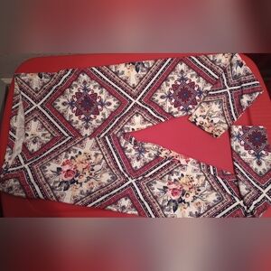 Floral and Geometric Patterned Pants